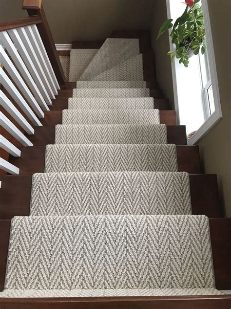 herringbone carpet runner for stairs.